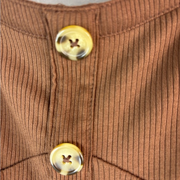 No Boundaries XXL Ribbed Gingerbread Brown Stretch Jumpsuit - Picture 2 of 9